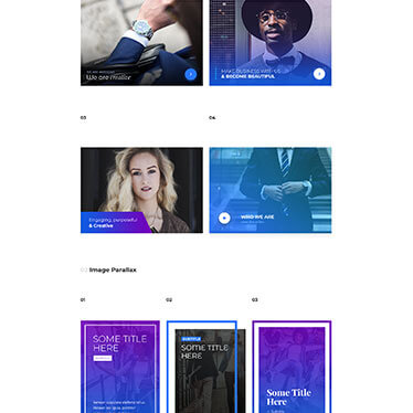 Image caption parallax